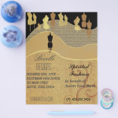 Mode show en lijst met stijlen flyer (Enkel)