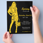 Mode Show (geel) Flyer (Hand)