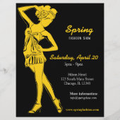 Mode Show (goud) Flyer (Voorkant)