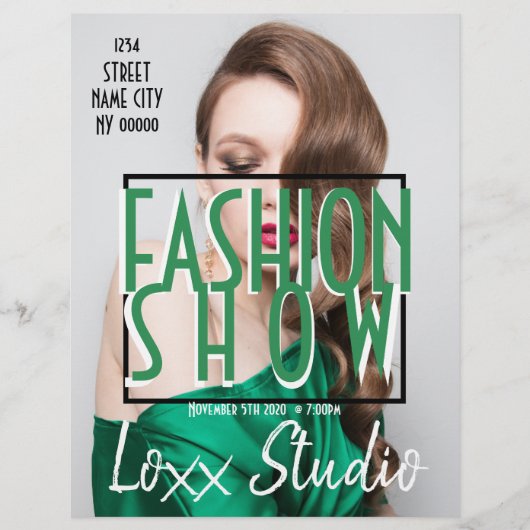 Mode Show Model Kleding Flyer (Voorkant)