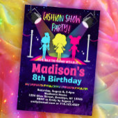 Mode Show Verjaardagsfeest Kaart