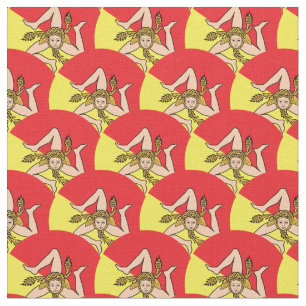 Mode Siciliaanse vlag en Sicilië trendy Fabric Stof
