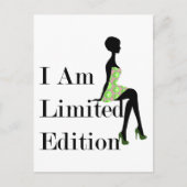 Mode Silhouette I Am Limited Edition Quote Briefkaart (Voorkant)