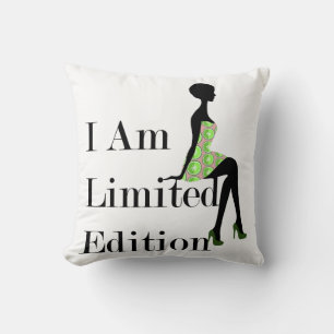 Mode Silhouette I Am Limited Edition Quote Kussen