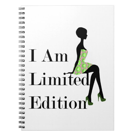 Mode Silhouette I Am Limited Edition Quote Notitieboek (Voorkant)