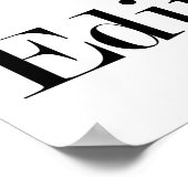 Mode Silhouette I Am Limited Edition Quote Poster (Hoek)