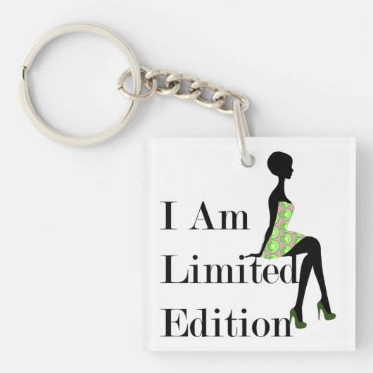 Mode Silhouette I Am Limited Edition Quote Sleutelhanger (voorkant)