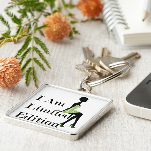 Mode Silhouette I Am Limited Edition Quote Sleutelhanger (Zijkant)