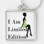 Mode Silhouette I Am Limited Edition Quote Sleutelhanger (Voorkant)