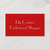 Mode Silhouette Visitekaartje (Achterkant)