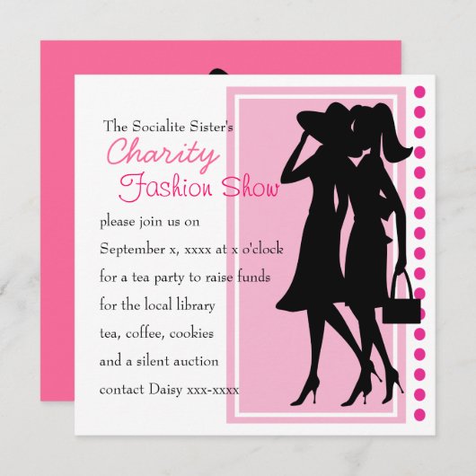 Mode Silhouettes Kaart (Voorkant / Achterkant)