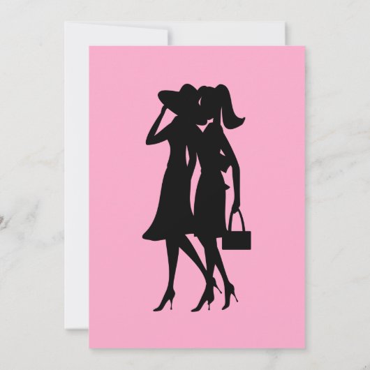 Mode Silhouettes Kaart (Achterkant)