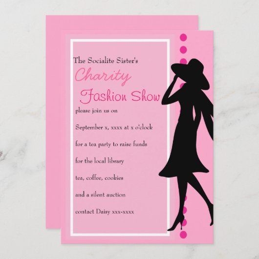 Mode Silhouettes Kaart (Voorkant / Achterkant)