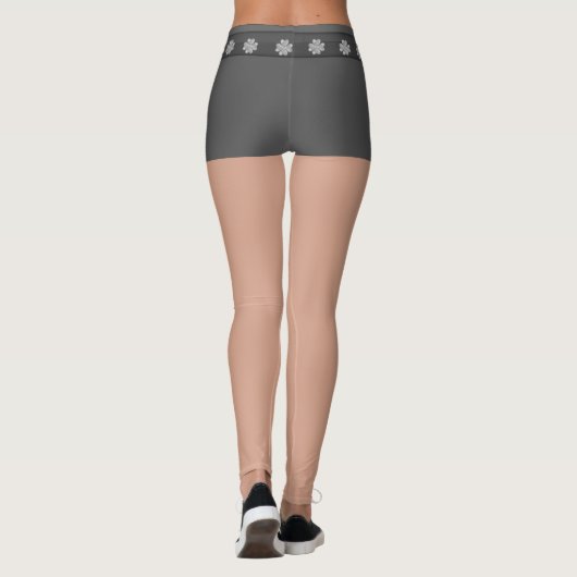 Mode Silver Clovers Leggings (Achterkant)