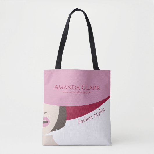 Mode Simpele Stijlvolle Moderne Aangepaste Boodsch Tote Bag (Voorkant)