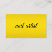 Mode sjabloon voor schoonheidssalon of nagelkunste visitekaartje (Achterkant)