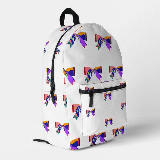 Mode sjerp en bogen Kinder meisjes Bedrukte Rugzak (Achterkant Hoek Links)