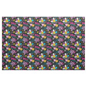 Mode Smiley Bloem Graffiti Patroon Stof (Fat Quarter)