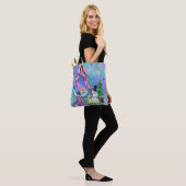 Mode - Snowman Gifts voor kerstbomen in winkelwage Tote Bag (Op model)