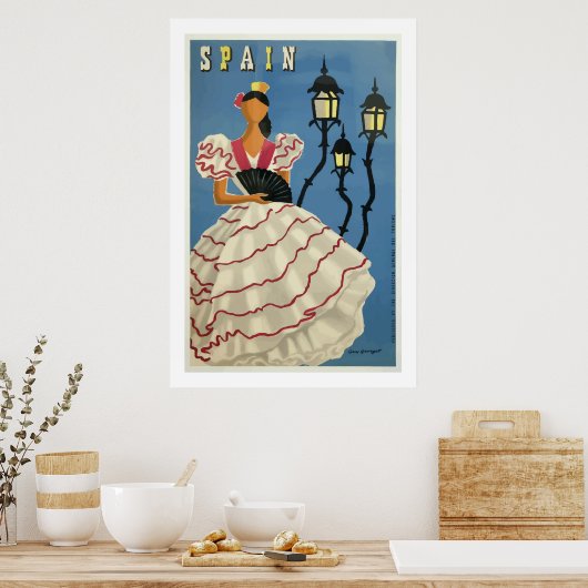  Mode Spanje Reisposter Print (Keuken)