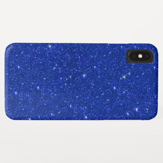Mode Sparkle Royal Blue Glitter Case-Mate iPhone Case (Achterkant (horizontaal))