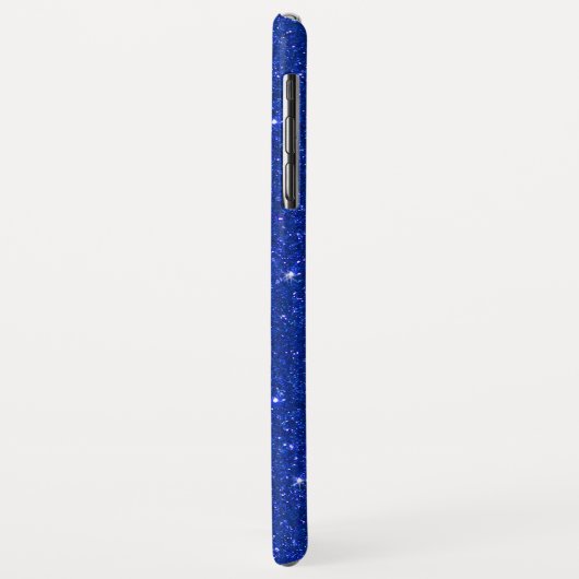 Mode Sparkle Royal Blue Glitter Case-Mate iPhone Case (Achterkant/links)