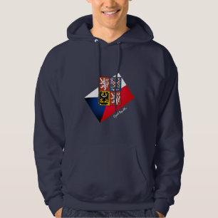 Mode/sport Tsjechische vlag, Emblem & Tsjechische Hoodie