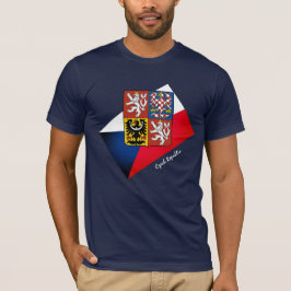 Mode/sport Tsjechische vlag, Emblem & Tsjechische  T-shirt