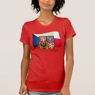 Mode/sport Tsjechische vlag, Emblem & Tsjechische  T-shirt