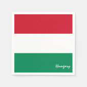 Mode/sportfans van Hongaarse en Hongaarse vlaggenp Servet (Voorkant)