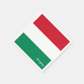 Mode/sportfans van Hongaarse en Hongaarse vlaggenp Servet (Hoek)