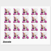 Mode Stickers scooter vrouw portemonnees Stippen (Vel)
