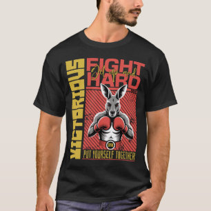 Mode Stijl Kangoeroe Bokser Kunstontwerp T-shirt