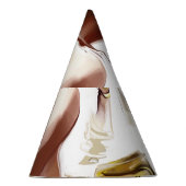 Mode: Stijlvol hedendaags portret. Feesthoedjes (Rechts)