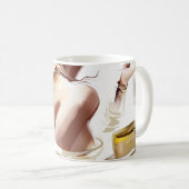 Mode: Stijlvol hedendaags portret. Koffiemok (Voorkant rechts)