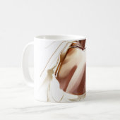 Mode: Stijlvol hedendaags portret. Koffiemok (Voorkant links)