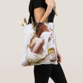 Mode: Stijlvol hedendaags portret. Tote Bag (Dichtbij)
