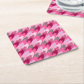 Mode  Stijlvol - Patroon Modern Spring Kartonnen Onderzetters (Schuin)