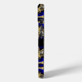 mode stijlvol turquoise gold zilver royal blue Case-Mate iPhone case (Achterkant / Links)