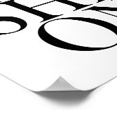 MODE - Stijlvolle Elegante Typografie Citaat Poster (Hoek)