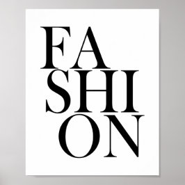 MODE - Stijlvolle Elegante Typografie Citaat  Poster