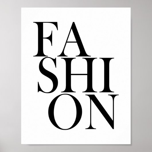 MODE - Stijlvolle Elegante Typografie Citaat Poster (Voorkant)
