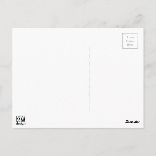 Mode stijlvolle heldere silhouette ilustratie briefkaart (Achterkant)