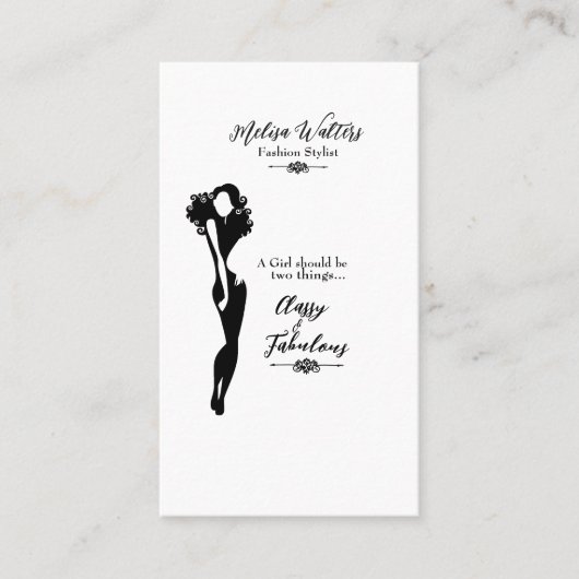 Mode Stijlvolle Visitekaartjes (Voorkant)