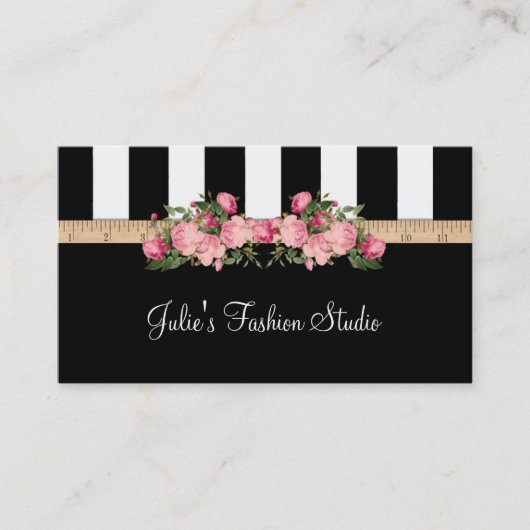 Mode Studio Sewing Model House Visitekaartje (Voorkant)