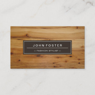 Mode Stylist - Border Wood Grain Visitekaartje