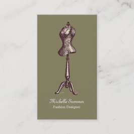 Mode Stylist Designer Business Card Template Visitekaartje