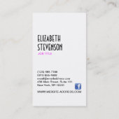 Mode Stylist Designer Wardrobe Boutique Visitekaartje (Achterkant)