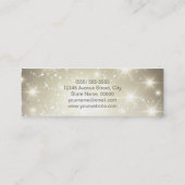 Mode stylist - Moderne mousserende bakkersglitter Mini Visitekaartje (Achterkant)