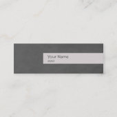 Mode Stylist Skinny Business Card Template Mini Visitekaartje (Voorkant)